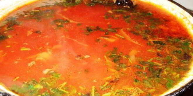 Рецепт борща постного с килькой и грушами