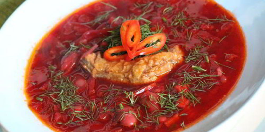 Как приготовить борщ с бычками по-одесски