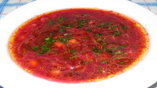 Рецепт Борща с фасолью без мяса в мультиварке