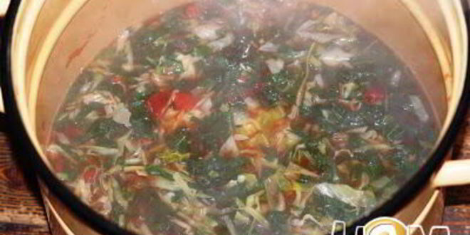 Рецепт борща с крапивой