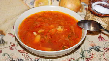 Рецепт Борща с квашеной капустой