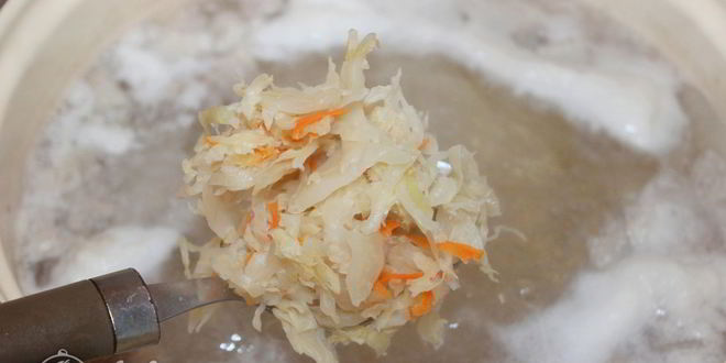 Рецепт борща с квашеной капустой