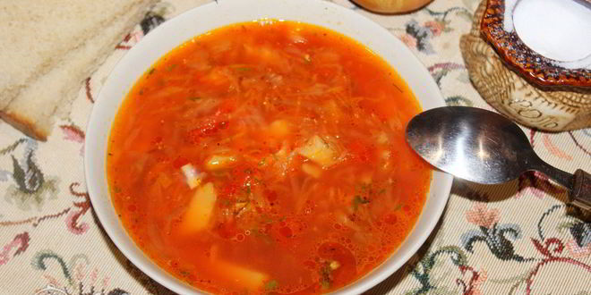 Рецепт борща с квашеной капустой