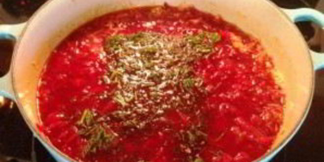 Рецепт борща с мясом