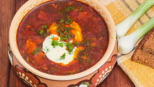 Рецепт Борща с ревенем