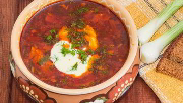 Рецепт Борща с ревенем