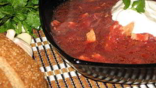 Рецепт Борща с томатной пастой