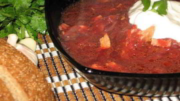 Рецепт Борща с томатной пастой