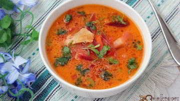 Рецепт Борща со сметаной на курином бульоне