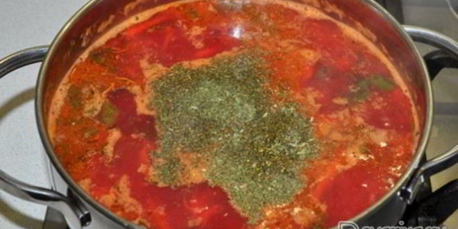 Рецепт борща со свекольной ботвой