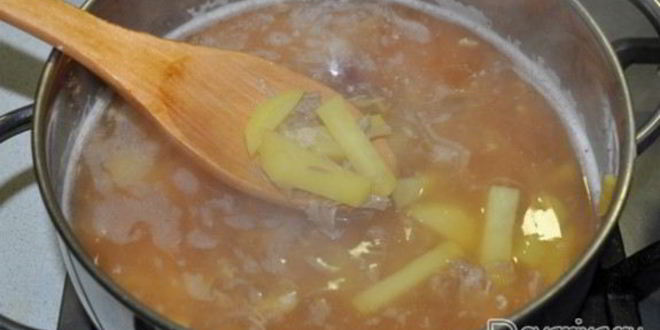 Рецепт борща со свекольной ботвой