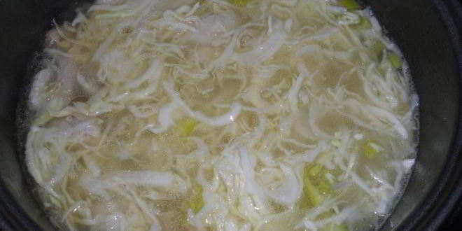 Рецепт борща со свининой на утином жире в мультиварке