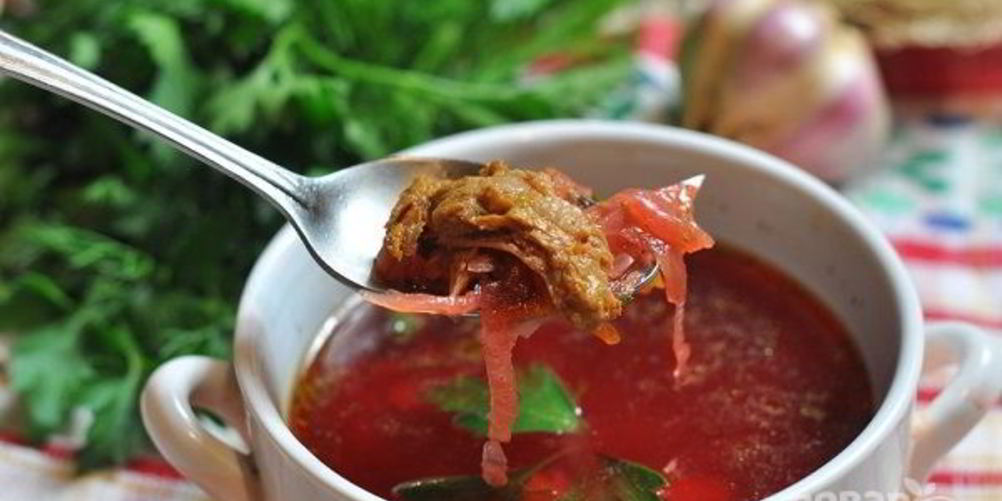 Как приготовить борщ со свининой в мультиварке