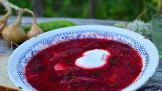 Рецепт Борща в казане на костре