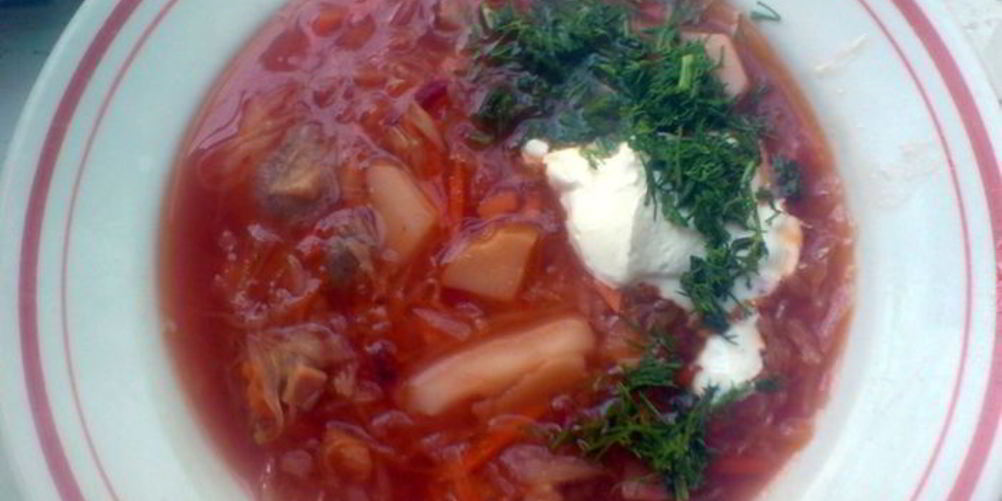 Как приготовить борщ вегетарианский с грибами