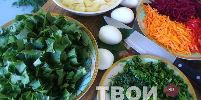 Рецепт борща зеленого