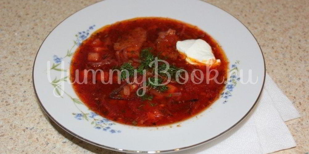 Как приготовить домашний борщ с говядиной