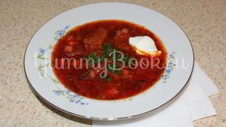 Рецепт Домашнего борща с говядиной