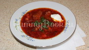 Рецепт Домашнего борща с говядиной