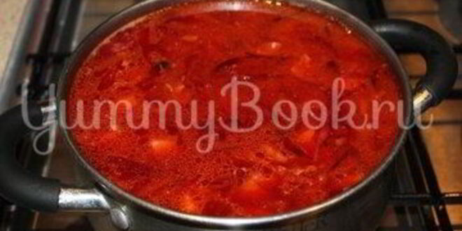 Рецепт домашнего борща с говядиной