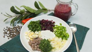 Рецепт Холодного борща на квасе