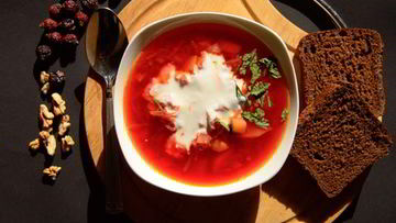 Рецепт Холодного борща с сосисками