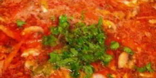 Рецепт постного борща с фасолью