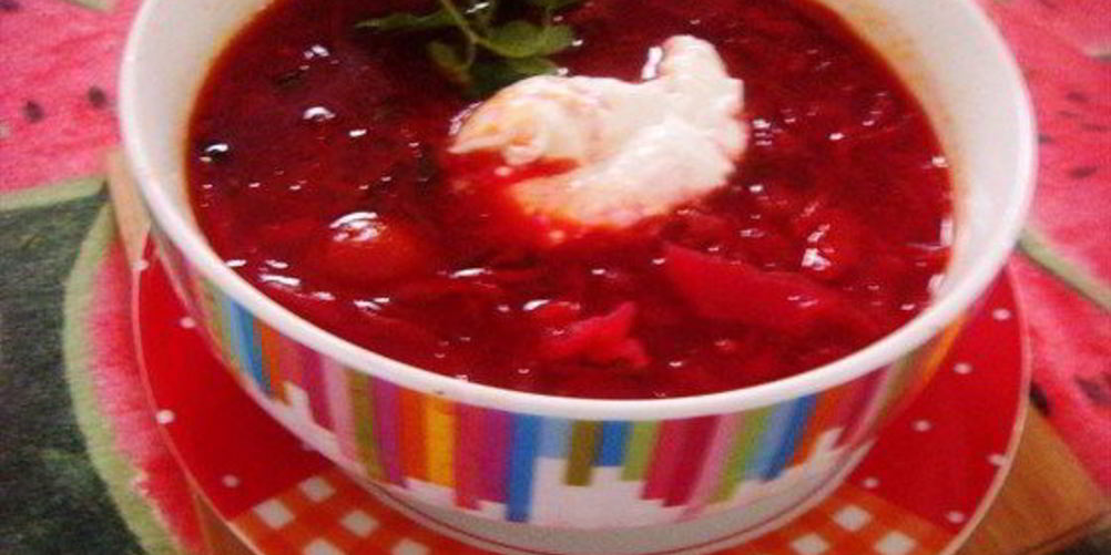 Как приготовить постный борщ с коньяком