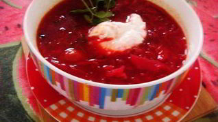 Рецепт Постного борща с коньяком