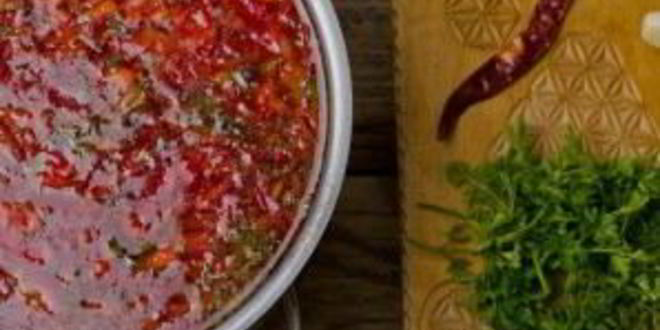 Рецепт украинского борща со свеклой