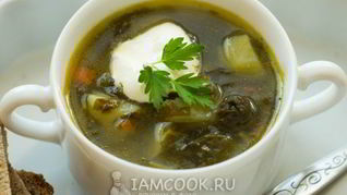 Рецепт Зеленого борща без мяса
