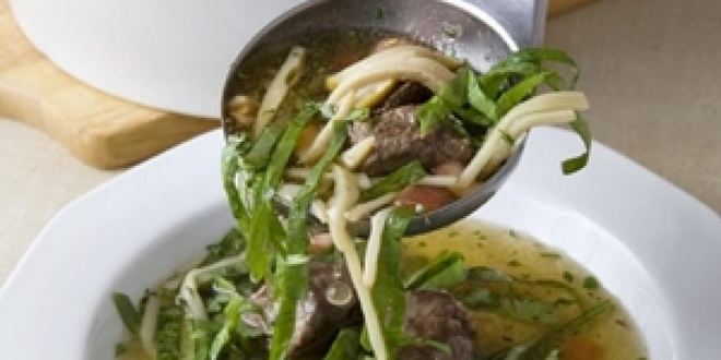 Рецепт бульона из баранины со шпинатом