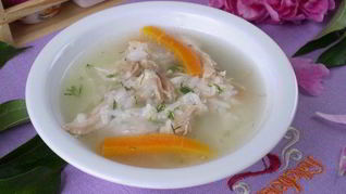 Рецепт Бульона куриного с рисом