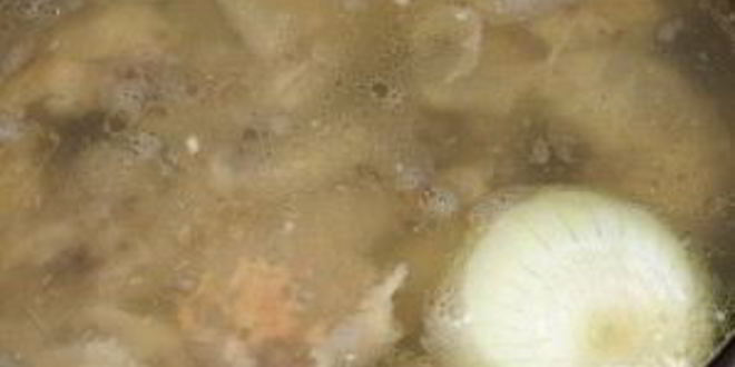 Рецепт картофельного супа на курином бульоне