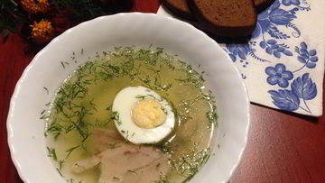 Рецепт Куриного бульона с яйцом