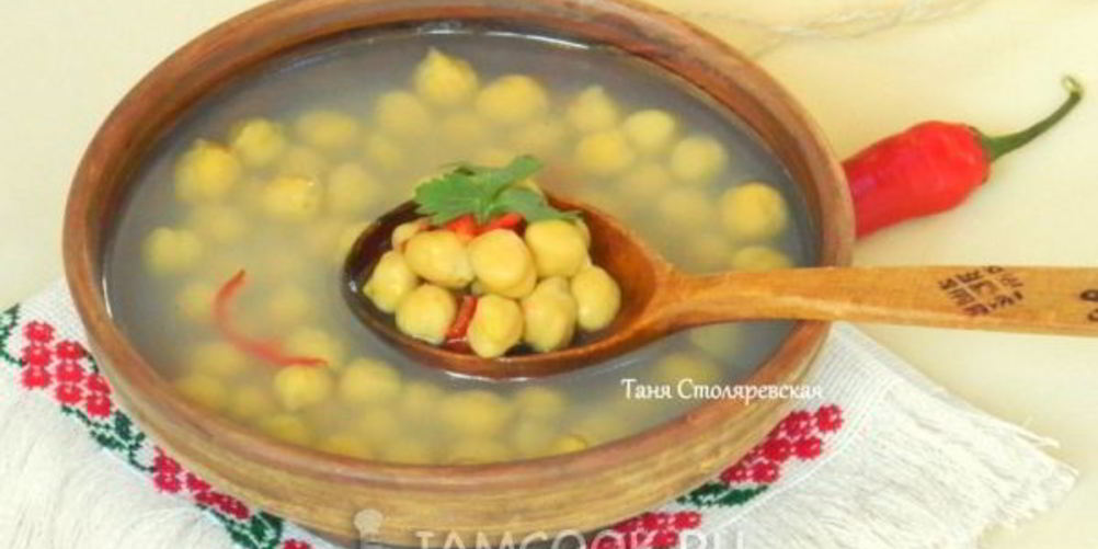 Как приготовить нутовый суп на курином бульоне