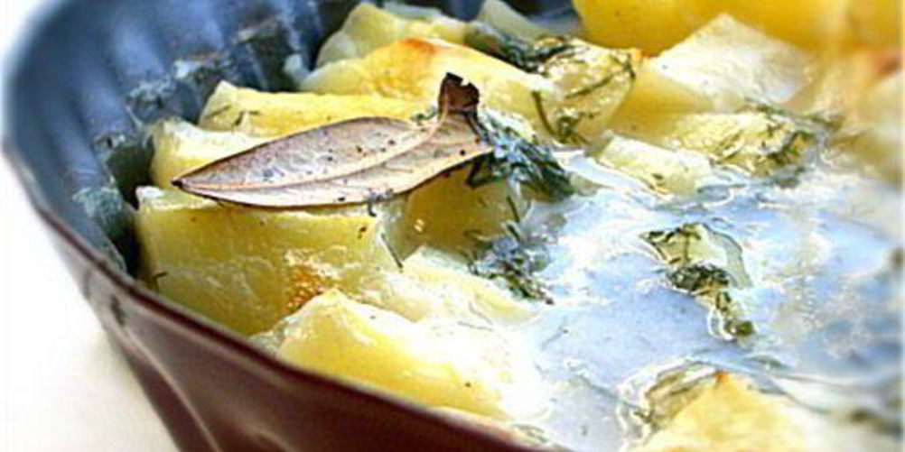 Как приготовить печеный картофель в бульоне