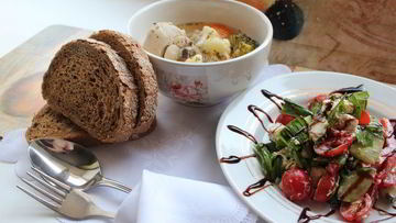 Рецепт Супа из черемши на курином бульоне