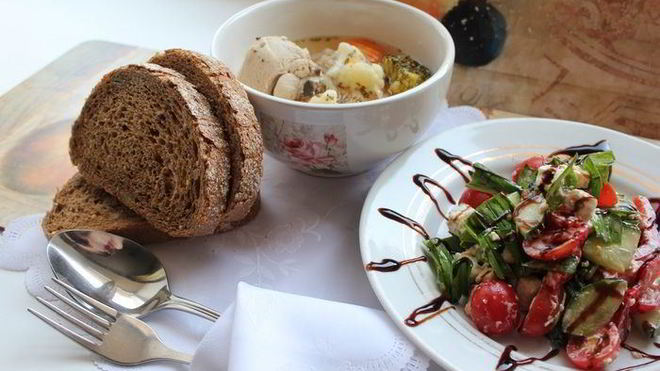 Рецепт Супа из черемши на курином бульоне