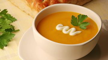 Рецепт Супа из тыквы на овощном бульоне