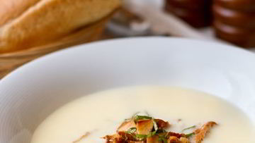 Рецепт Чесночного крема-супа с лисичками