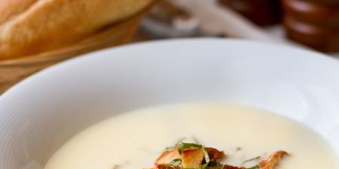 Рецепт чесночного крема-супа с лисичками