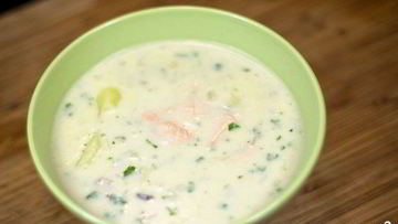 Рецепт Финского супа из лосося со сливками