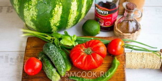 Рецепт арбузного гаспачо