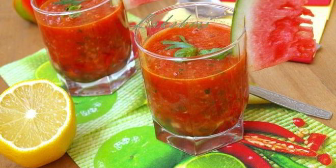 Рецепт гаспачо с арбузом