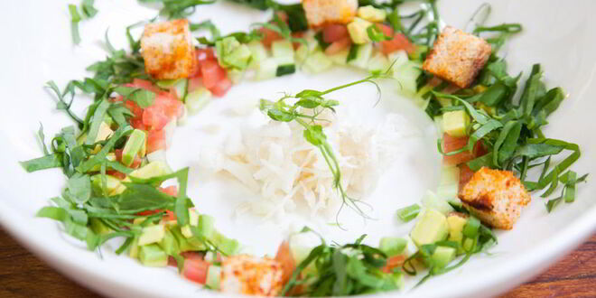 Рецепт гаспачо с крабовыми палочками