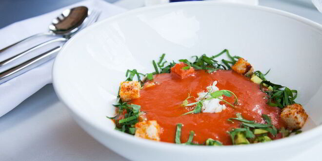 Рецепт гаспачо с крабовыми палочками