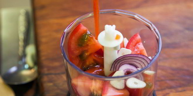 Рецепт гаспачо с крабовыми палочками