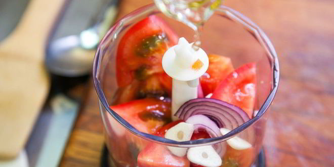 Рецепт гаспачо с крабовыми палочками