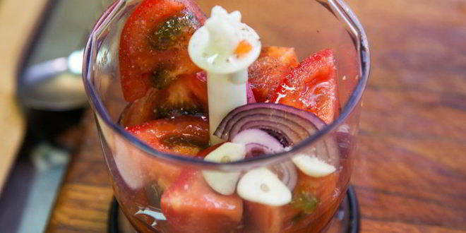 Рецепт гаспачо с крабовыми палочками